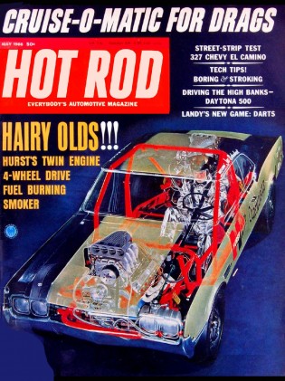 HOT ROD 1966 MAY - DAYTONA, HARRY OLDS, LANDY's DART